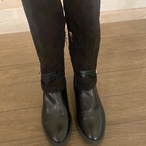 Circus by Sam Edelman knee high leather and suede boot. Black, size 10